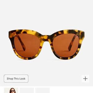 J Crew Cabana oversized sunglasses.